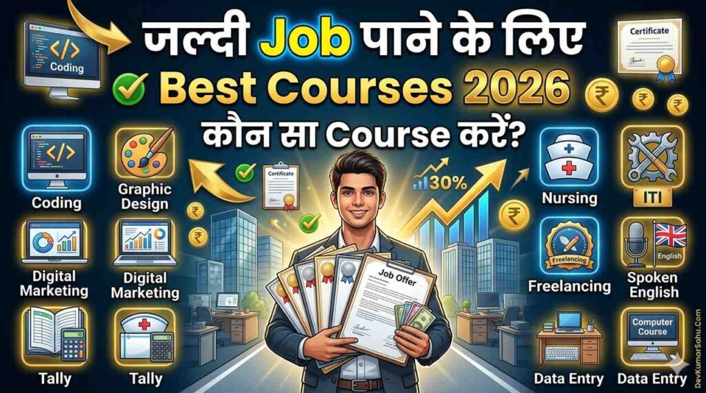 जल्दी Job पाने के लिए कौन सा Course करें 2026