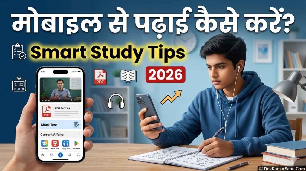 मोबाइल से पढ़ाई कैसे करें 2026