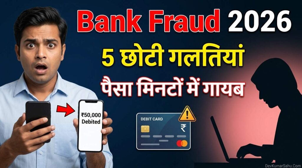 Bank Fraud 2026: ये 5 छोटी गलतियां आपका पूरा पैसा मिनटों में गायब कर सकती हैं!