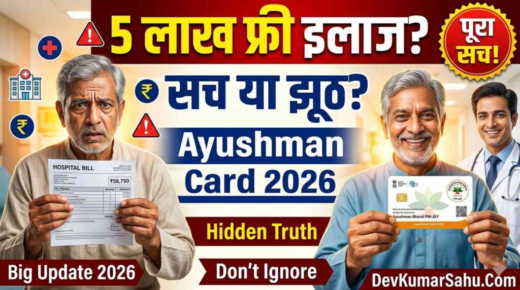 आयुष्मान कार्ड से 5 लाख तक फ्री इलाज कैसे मिलता है